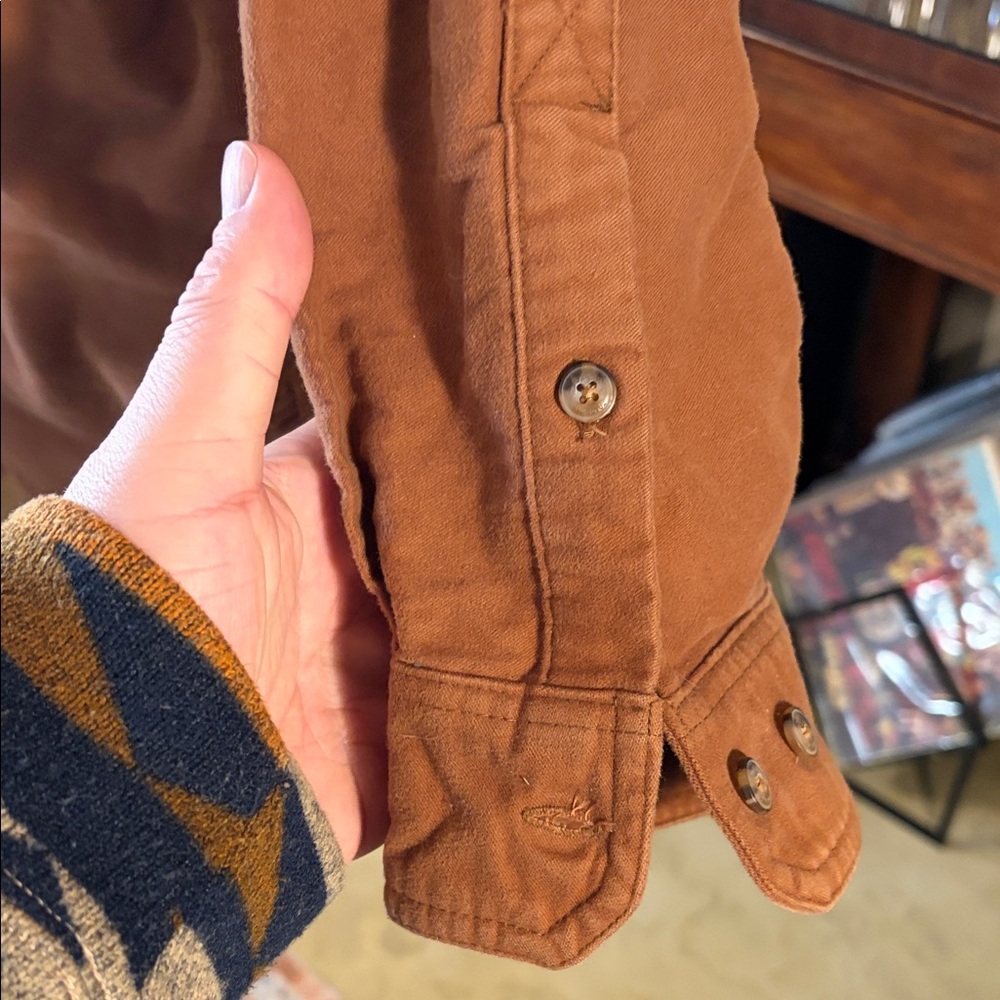 Toad&Co Warm Brown Long-Sleeve Shirt - Picture 7 of 9